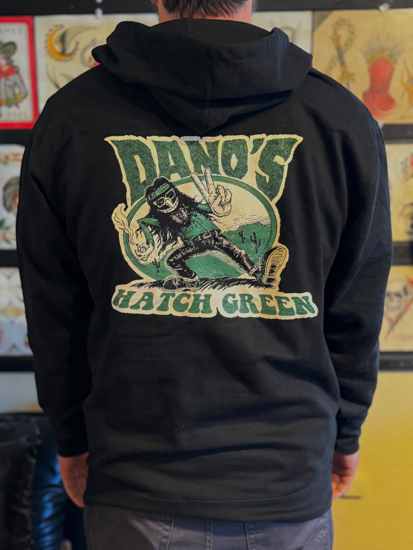 Dano's Hatch Green Hoodie